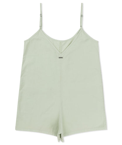 Wavy Days Romper in Seafoam