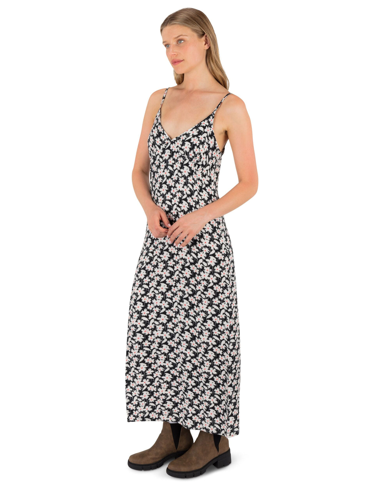 Amour Slip Dress in Black