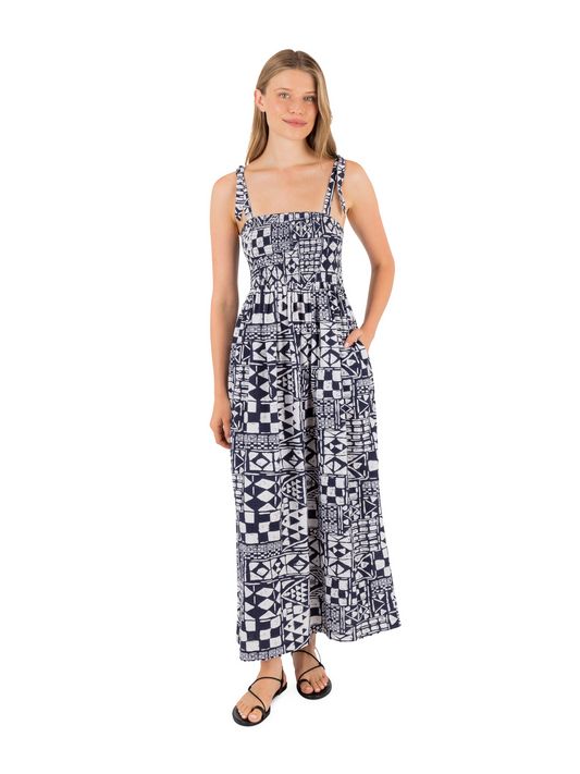 Beach Club Midi Dress in Eclipse