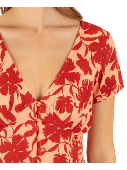 Sunset Dress in Papaya Punch