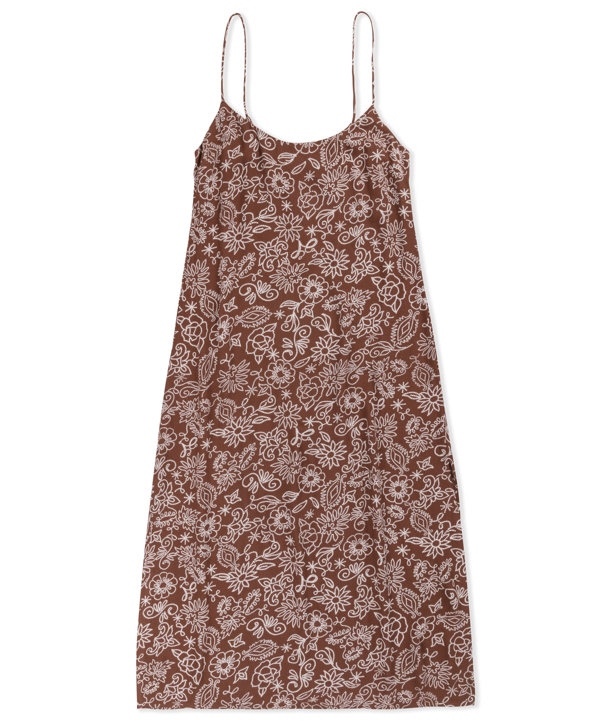 Stud Floral Midi in Cappucino