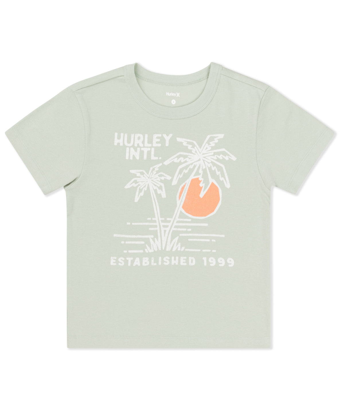 Summer Shoreline Baby Tee in Seafoam
