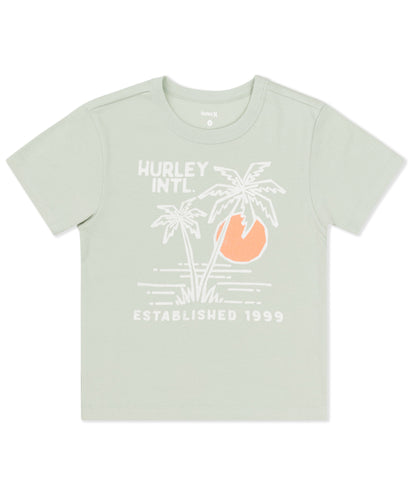 Summer Shoreline Baby Tee in Seafoam