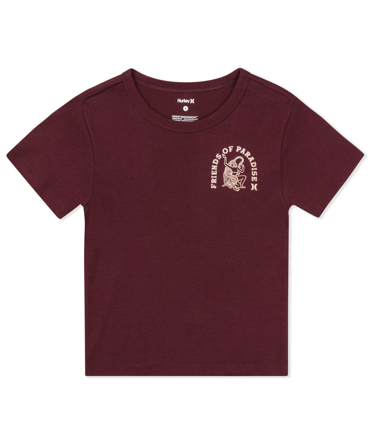 Friends Of Paradise Baby Tee in Fig