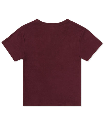 Friends Of Paradise Baby Tee in Fig