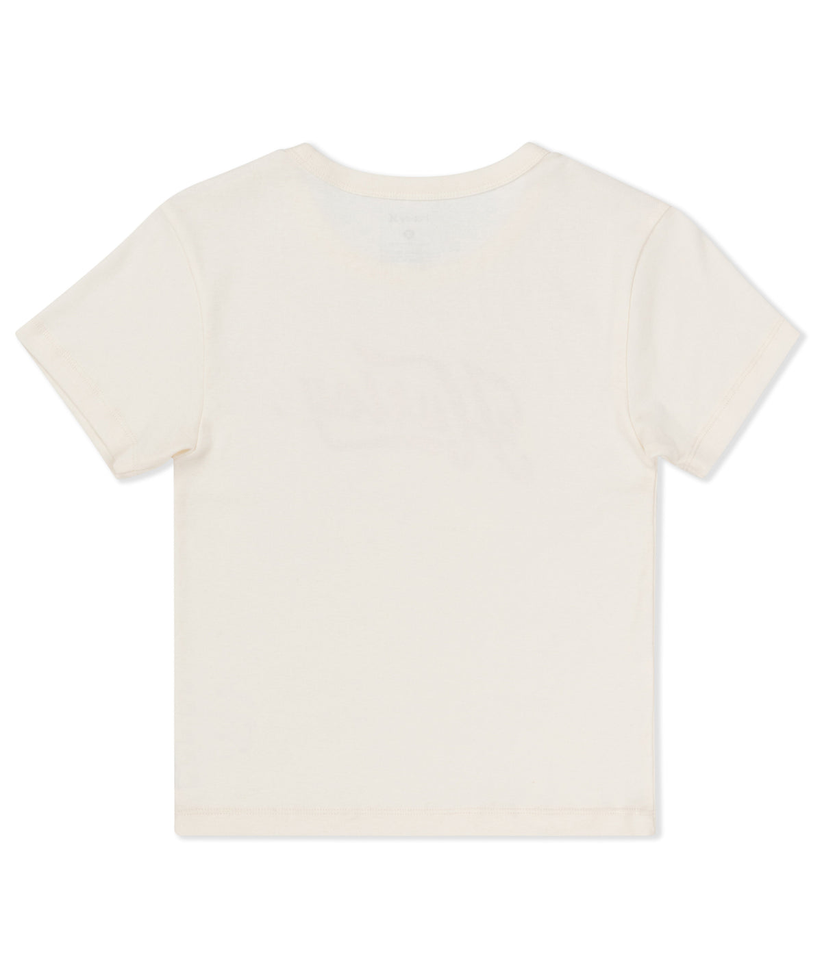 Vintage Pennant Baby Tee in Cream