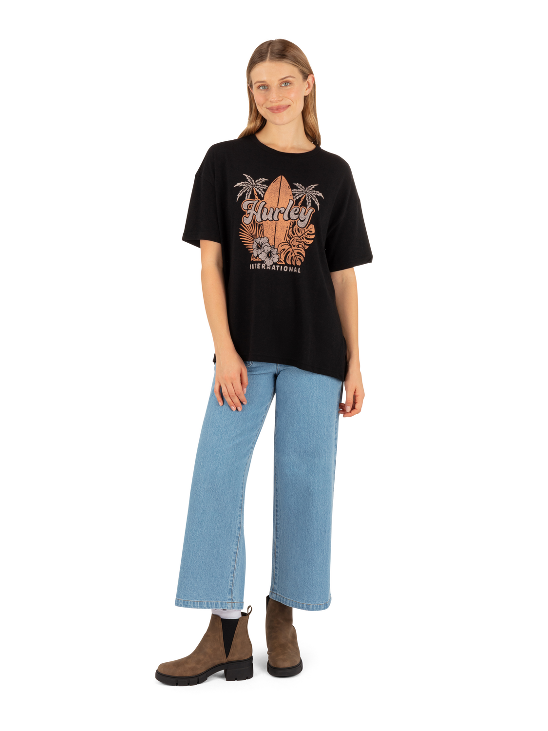 Arise Boyfriend Tee in Black