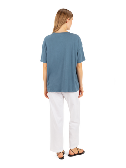 Collegiate Boyfriend Tee in Oceanview
