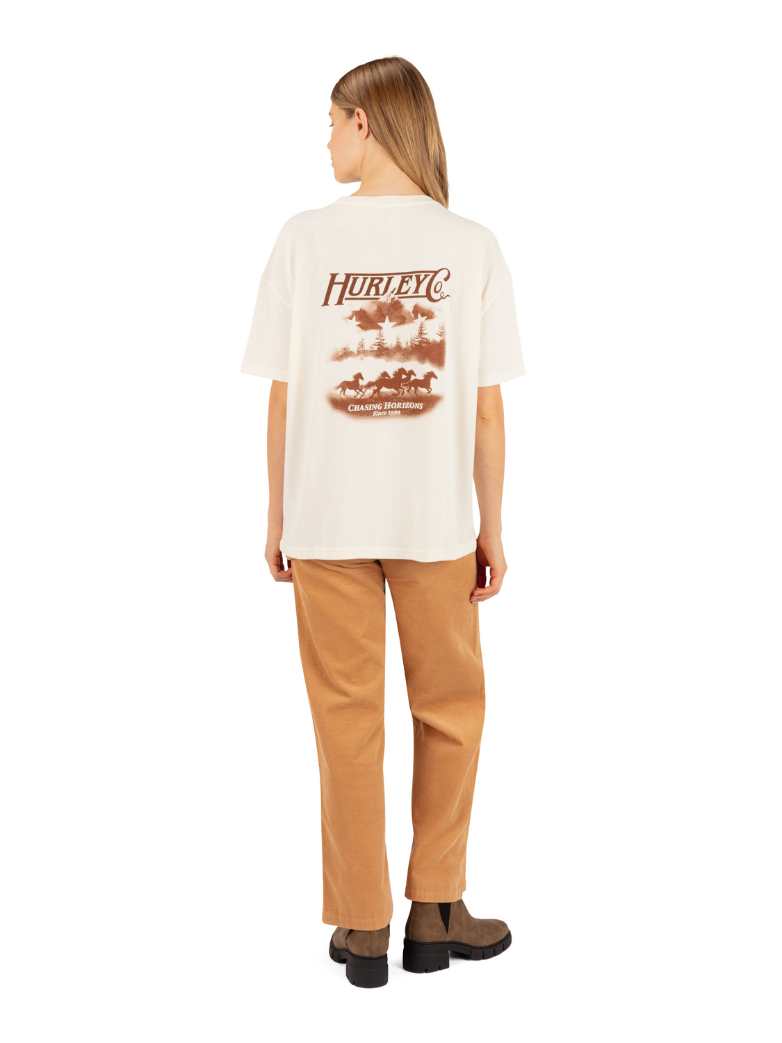 Free Valley Boyfriend Tee in Cream