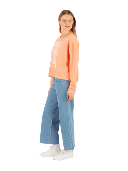 Flourish Boxy Crew in Papaya Punch