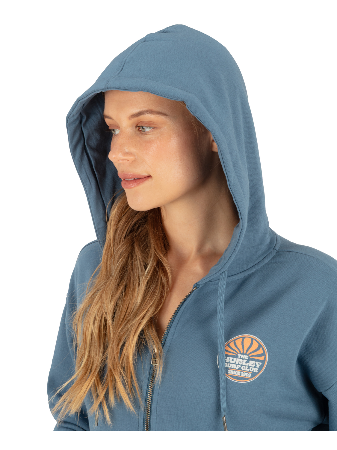 Worldwide Zip Hoodie in Oceanview