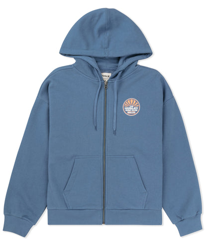 Worldwide Zip Hoodie in Oceanview