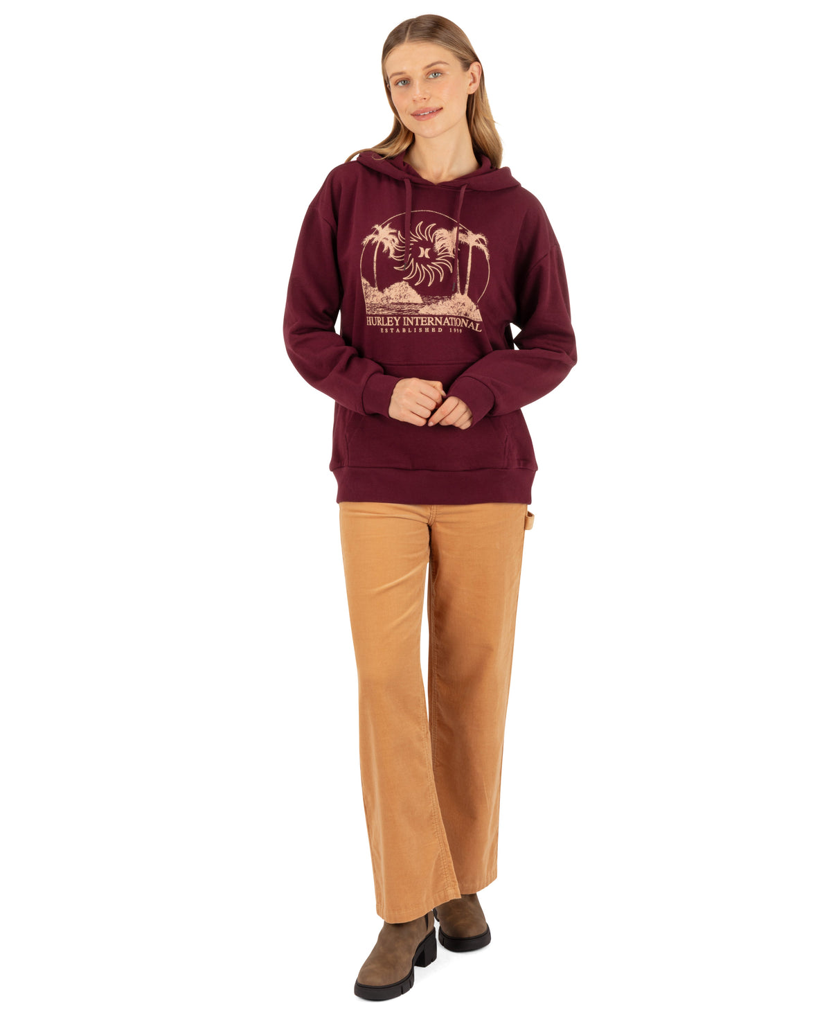 Archipelago Oversized Hoodie in Fig