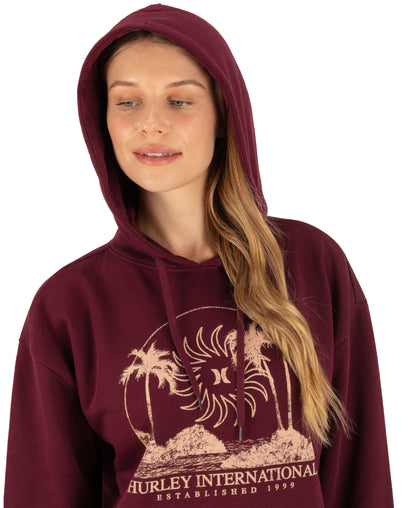 Archipelago Oversized Hoodie in Fig
