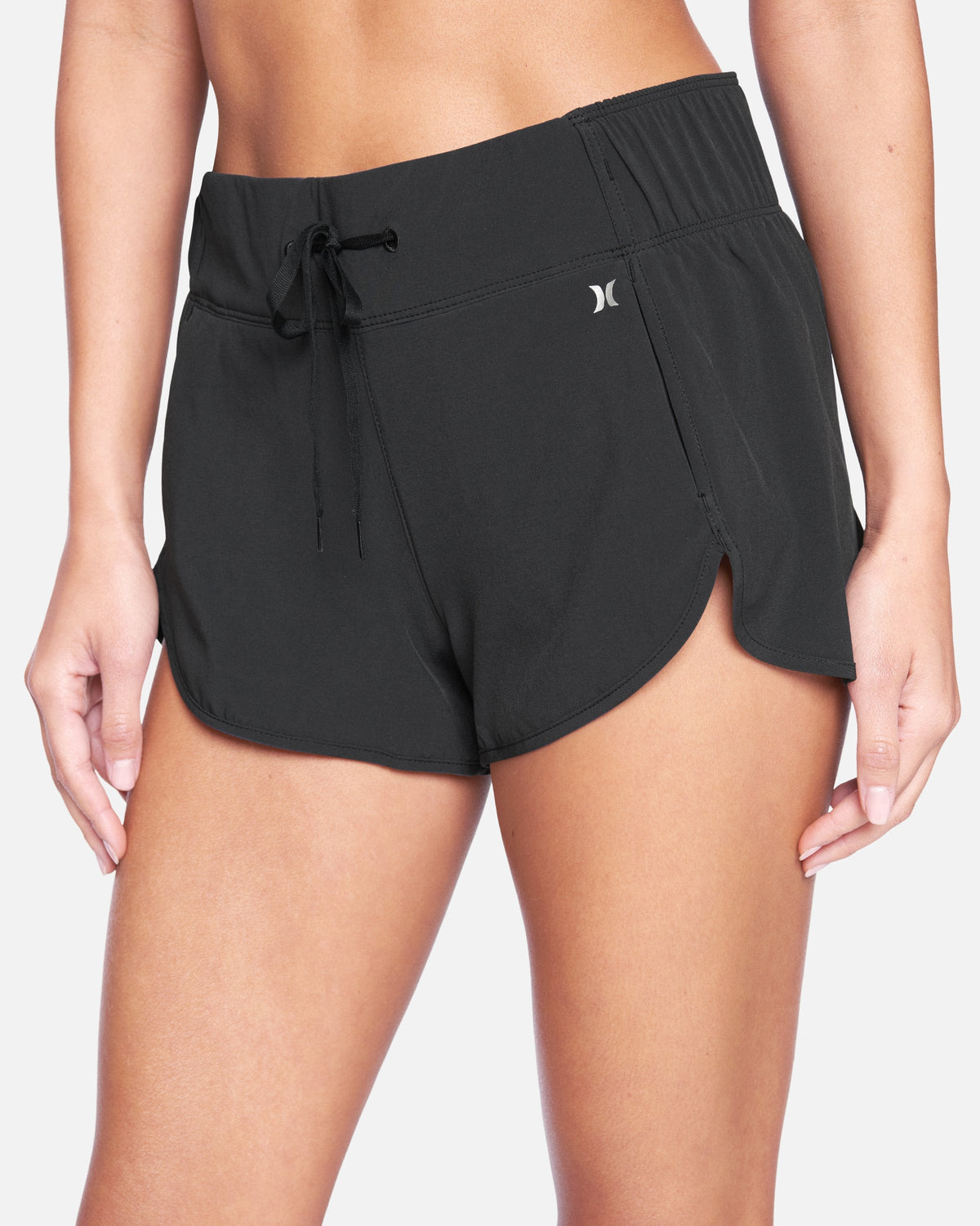 Aquas Solid 2.5" Boardshorts in Black