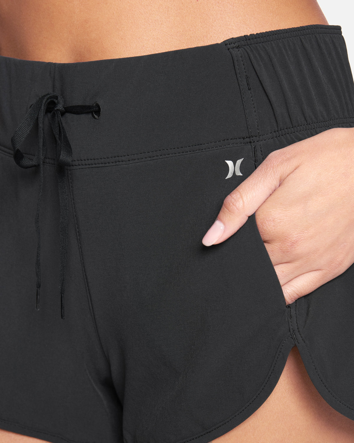 Aquas Solid 2.5" Boardshorts in Black