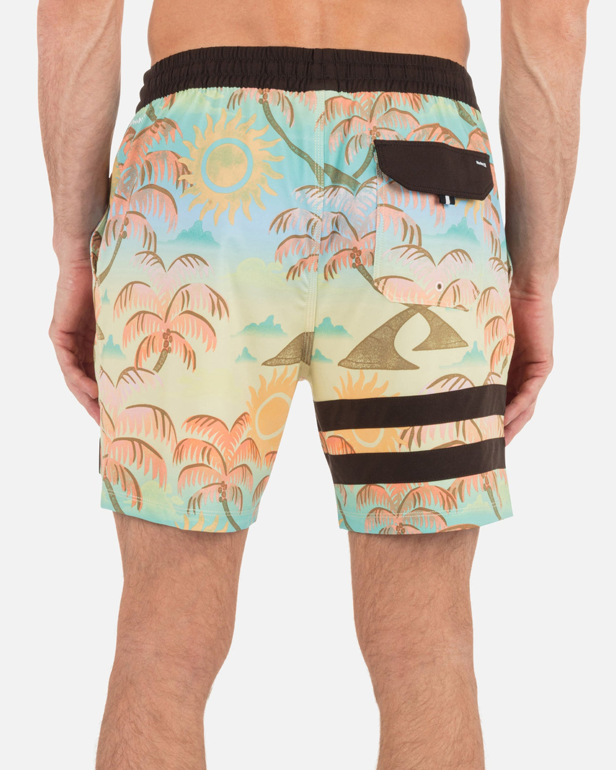 Phantom Eco Block Party Volley Boardshort 17" in Pineapple