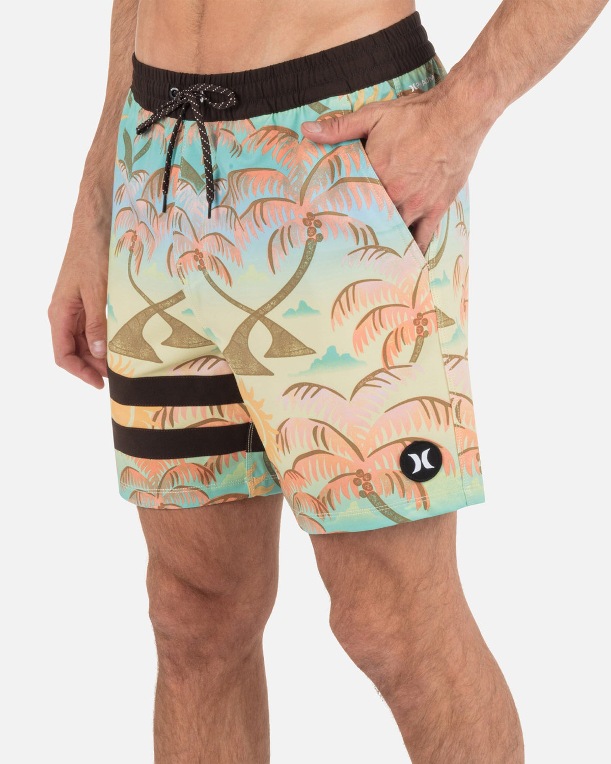 Phantom Eco Block Party Volley Boardshort 17" in Pineapple