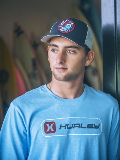 Inlined Slub Short Sleeve in Skyline