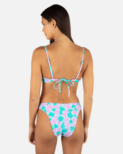 Lani Floral Underwire Bra in Teal