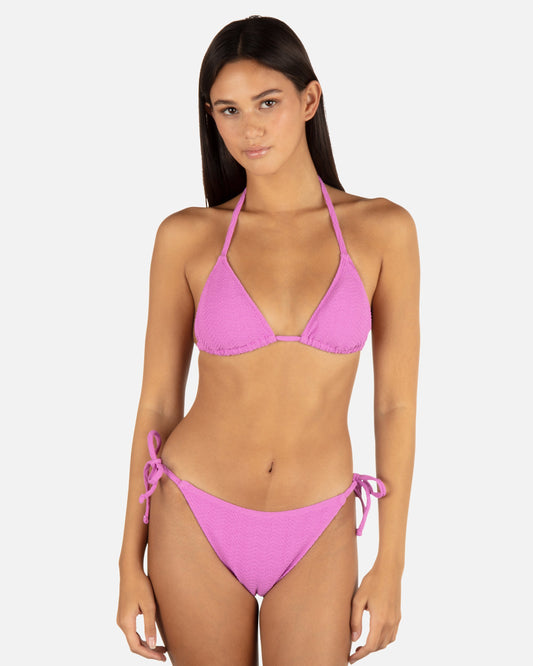 Wave Scrunch Tri Top in Orchid