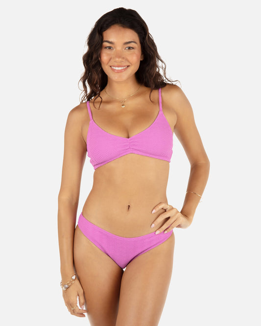 Wave Scrunch Bralette in Orchid