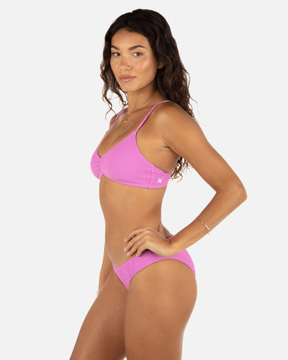Wave Scrunch Bralette in Orchid