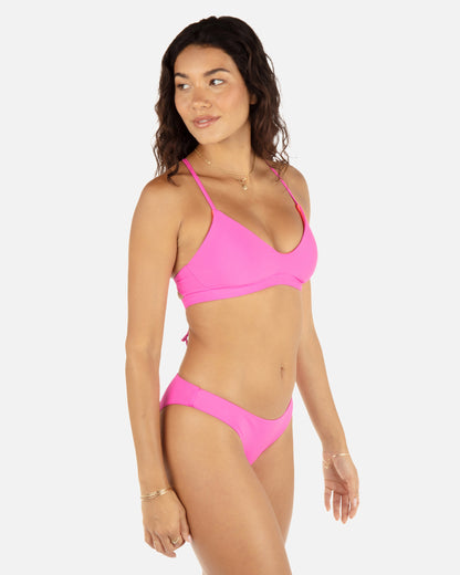 Solid Reversible Moderate Bottom in Disco Pink/Maraschino
