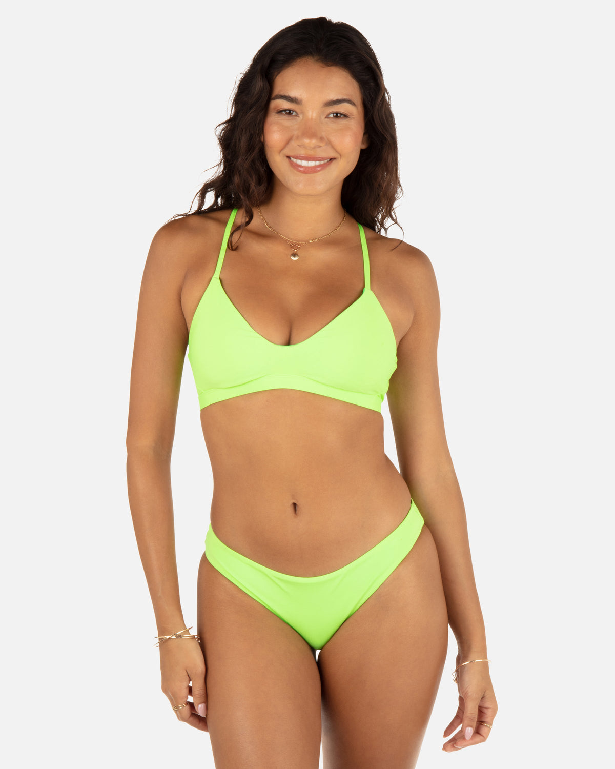 Solid Reversible Moderate Bottom in Key Lime/Grass Green