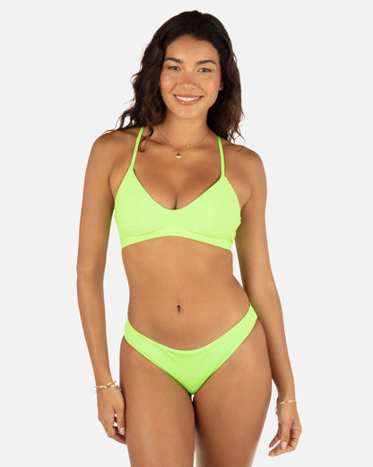Solid Reversible Moderate Bottom in Key Lime/Grass Green