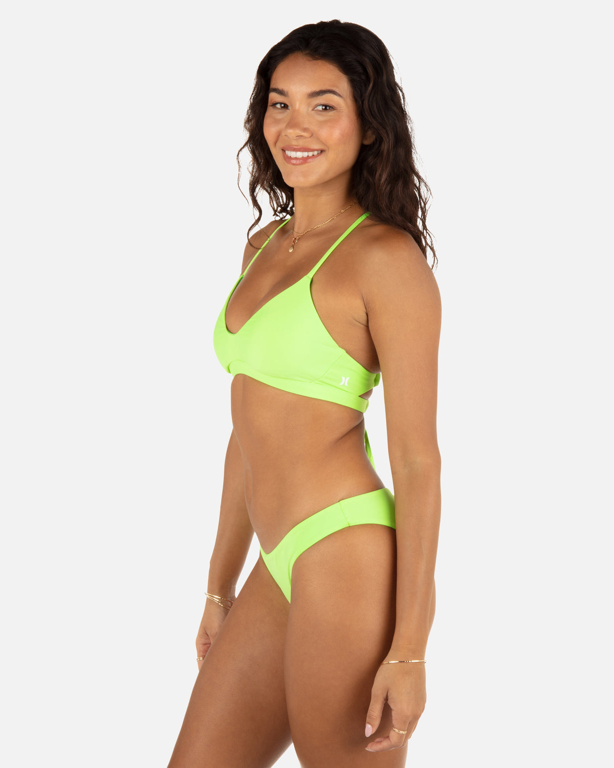 Solid Reversible Moderate Bottom in Key Lime/Grass Green