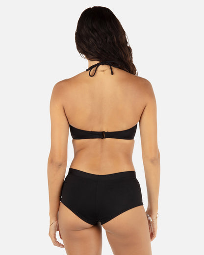 Solid Ring Bandeau in Black