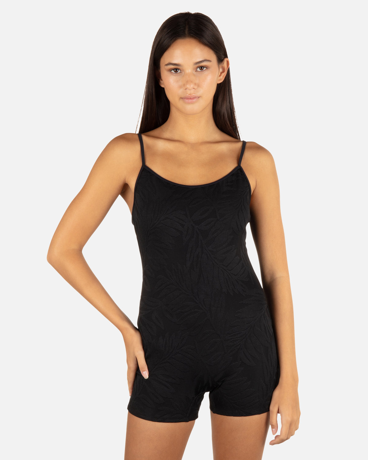 Ulu Leaf Max Bodysuit in Black