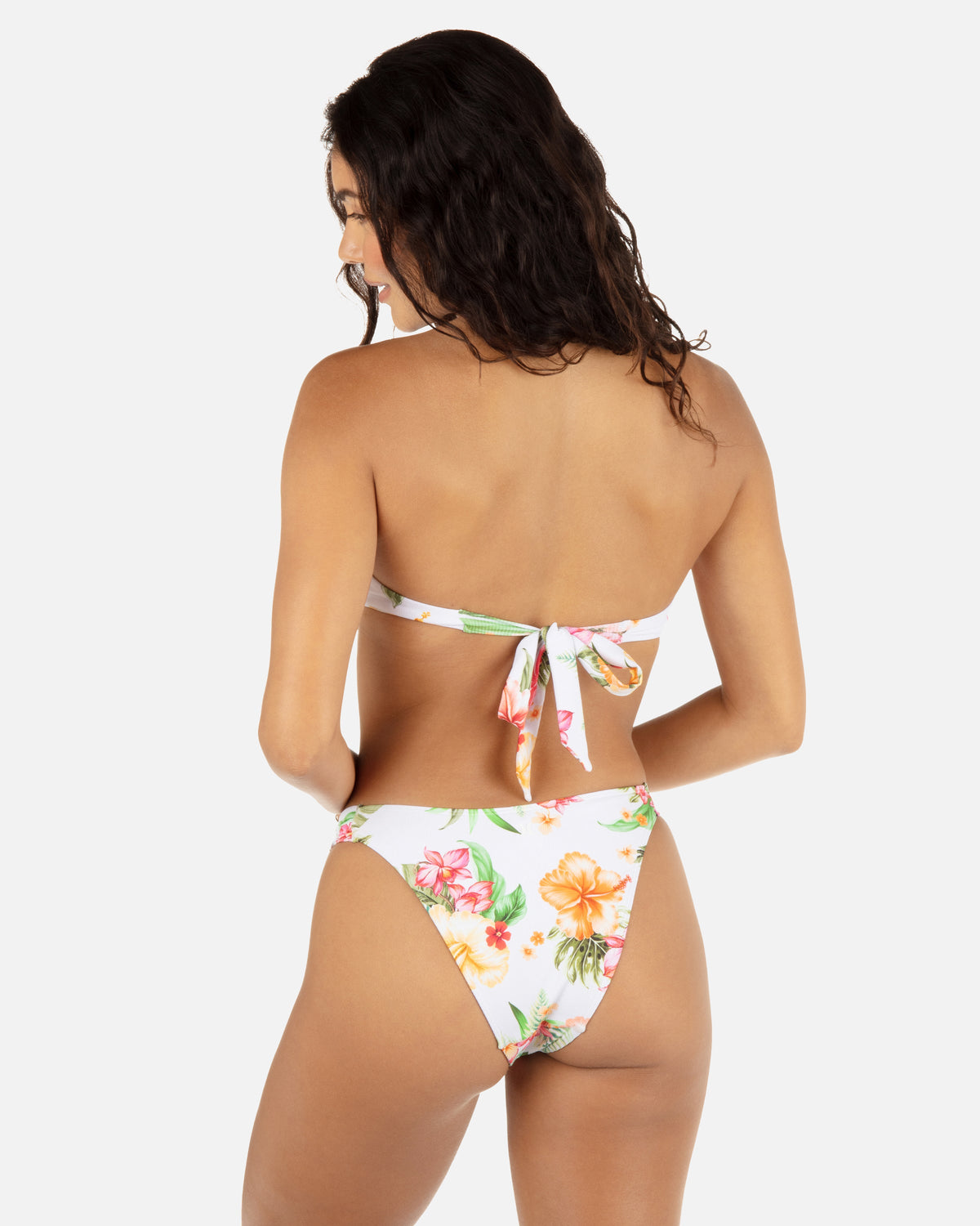 Malia Front Slide Cheeky Bikini Bottom in White