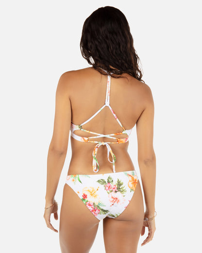 Malia Adjustable Bikini Top in White