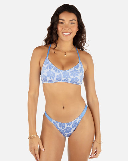 Pua Jacquard Scoop Front Bralette Top in Cloud