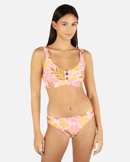 Isola Tab Scoop Top in Coral Blossom