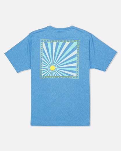 Hybrid UPF Short Sleeve in Kingdom Htr