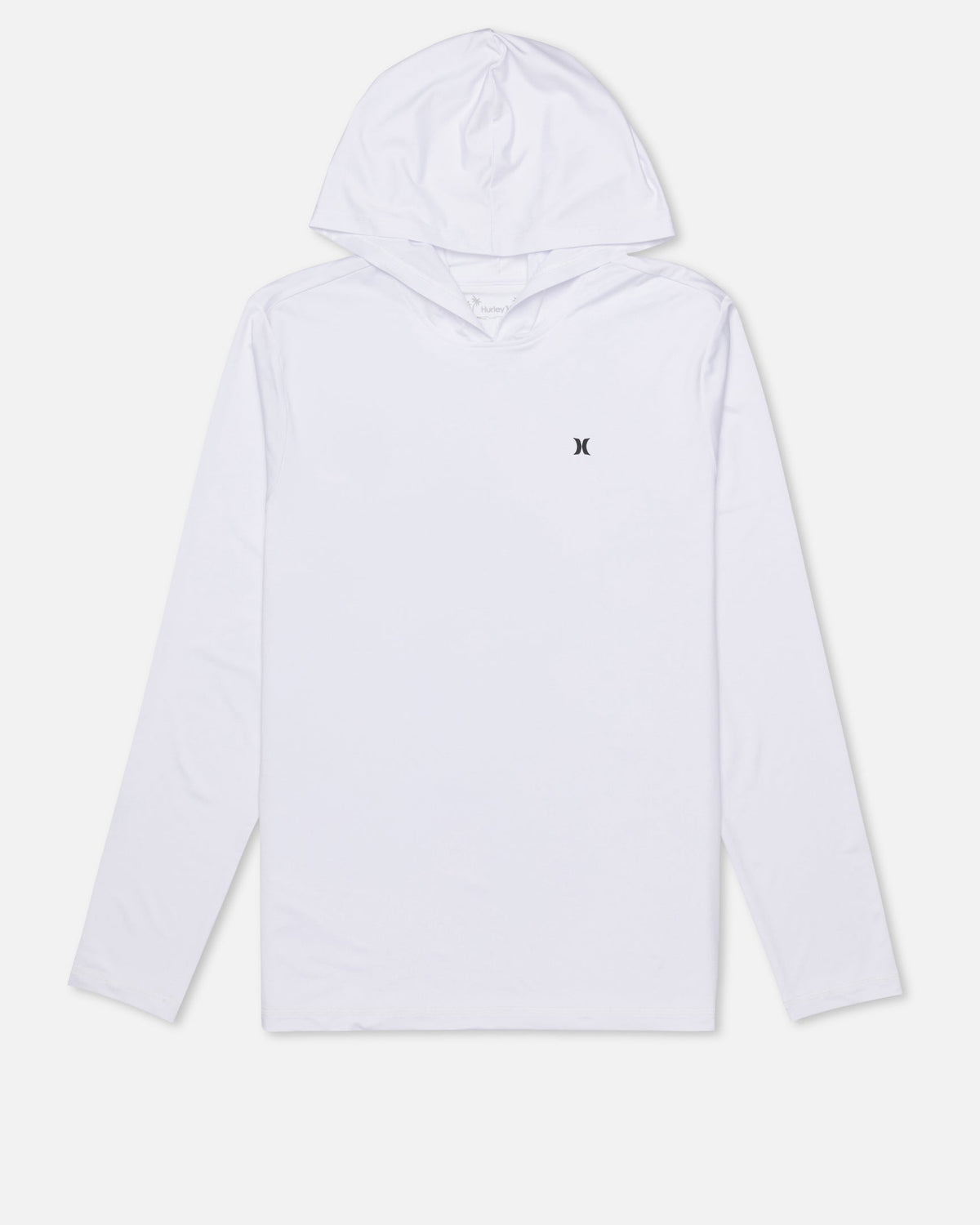 Hybrid UPF Hooded Long Sleeve in White