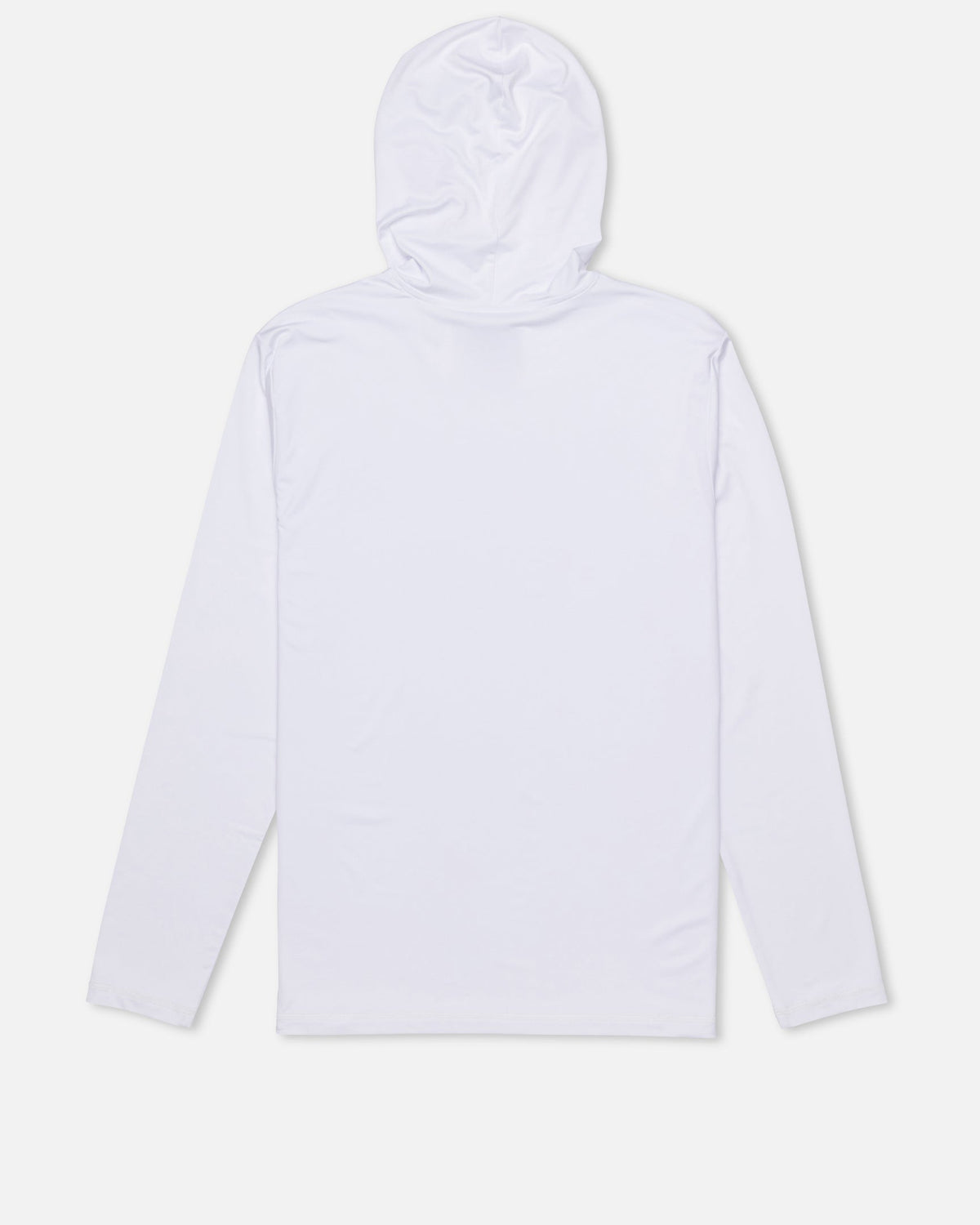 Hybrid UPF Hooded Long Sleeve in White