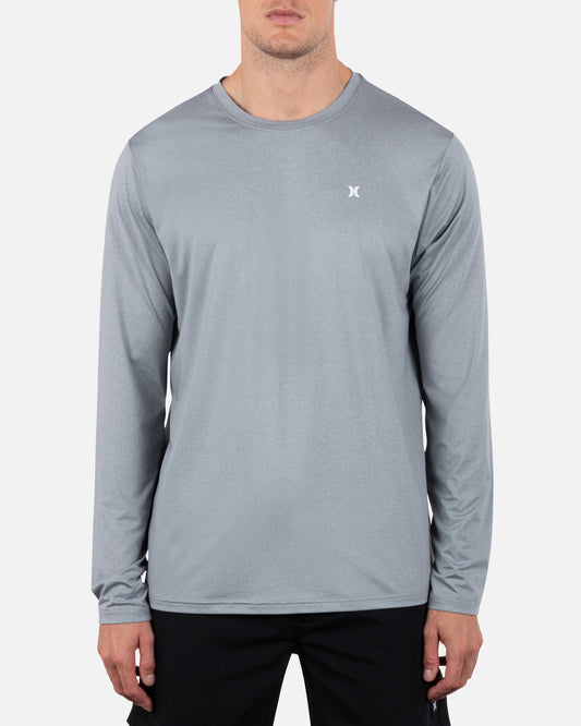 Hybrid UPF Long Sleeve in Particle Heather