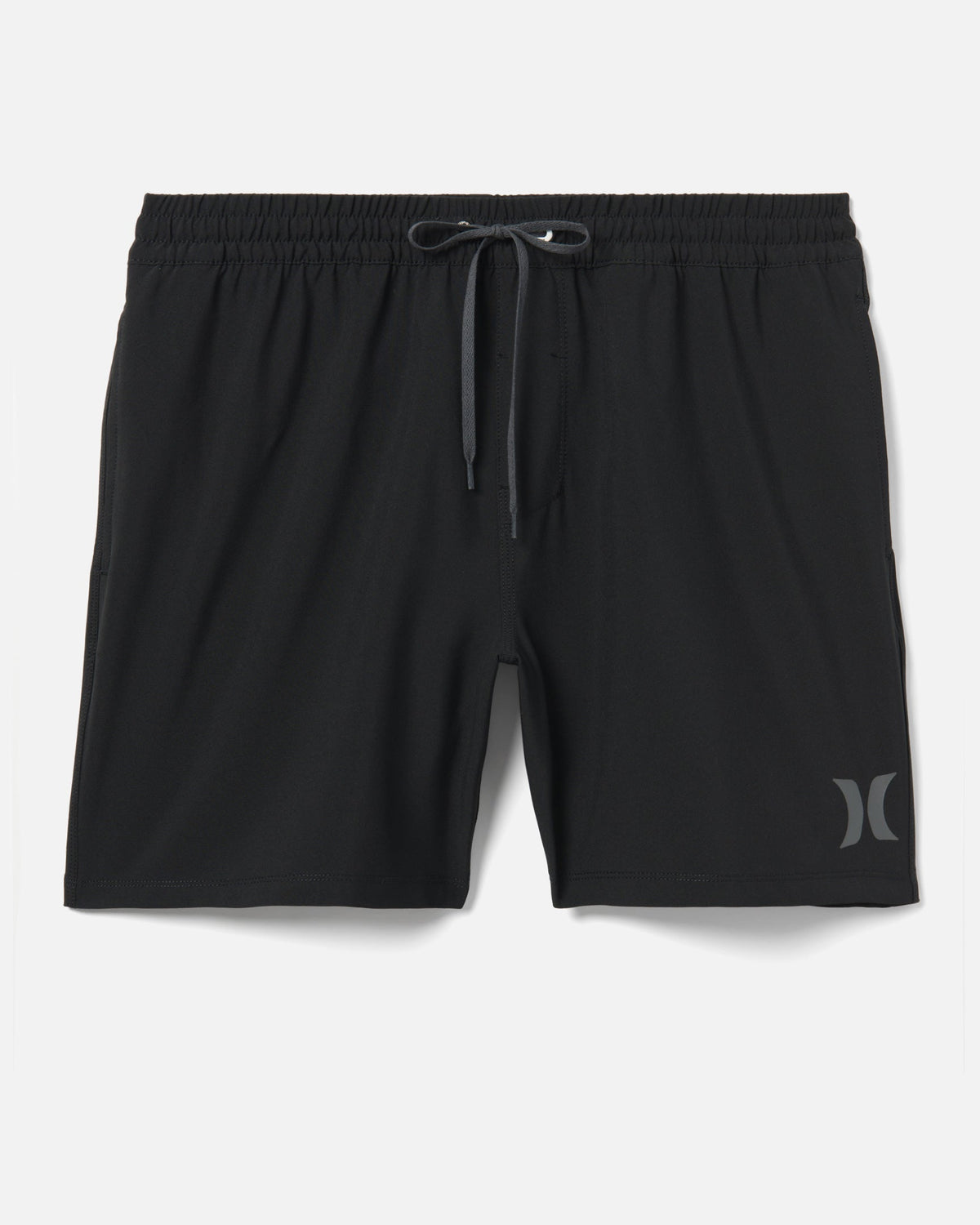 One And Only Solid Volley Boardshort 17" in Black