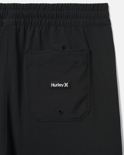 One And Only Solid Volley Boardshort 17" in Black