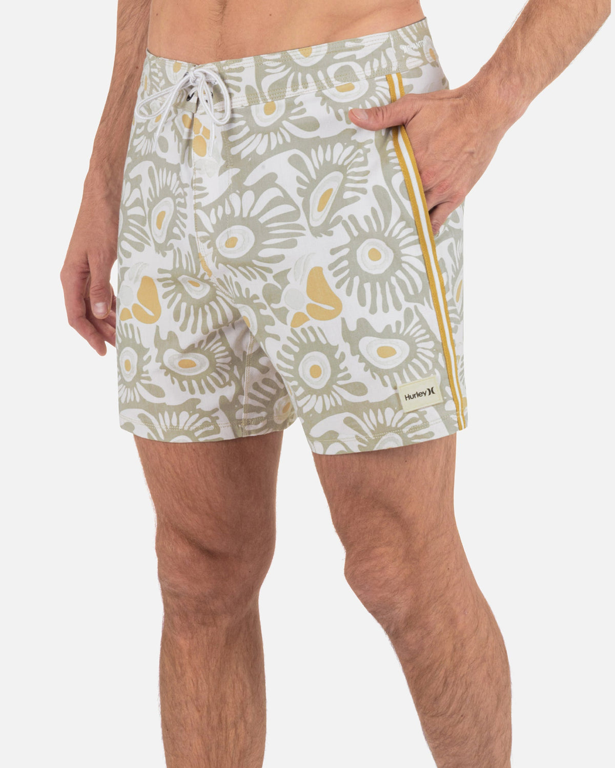 Phantom Naturals Sessions Boardshort 16" in Barely Bone 2