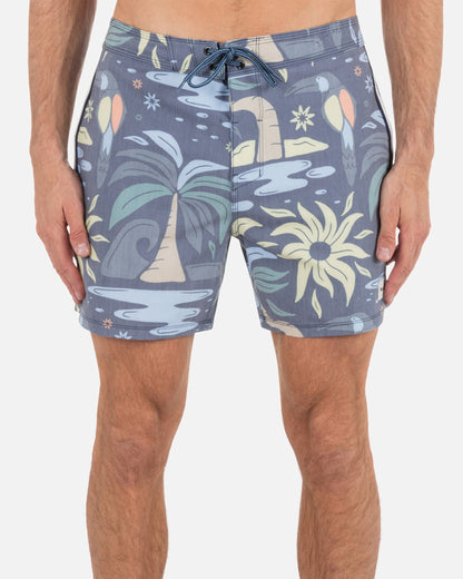 Phantom Naturals Sessions Boardshort 16" in Submarine