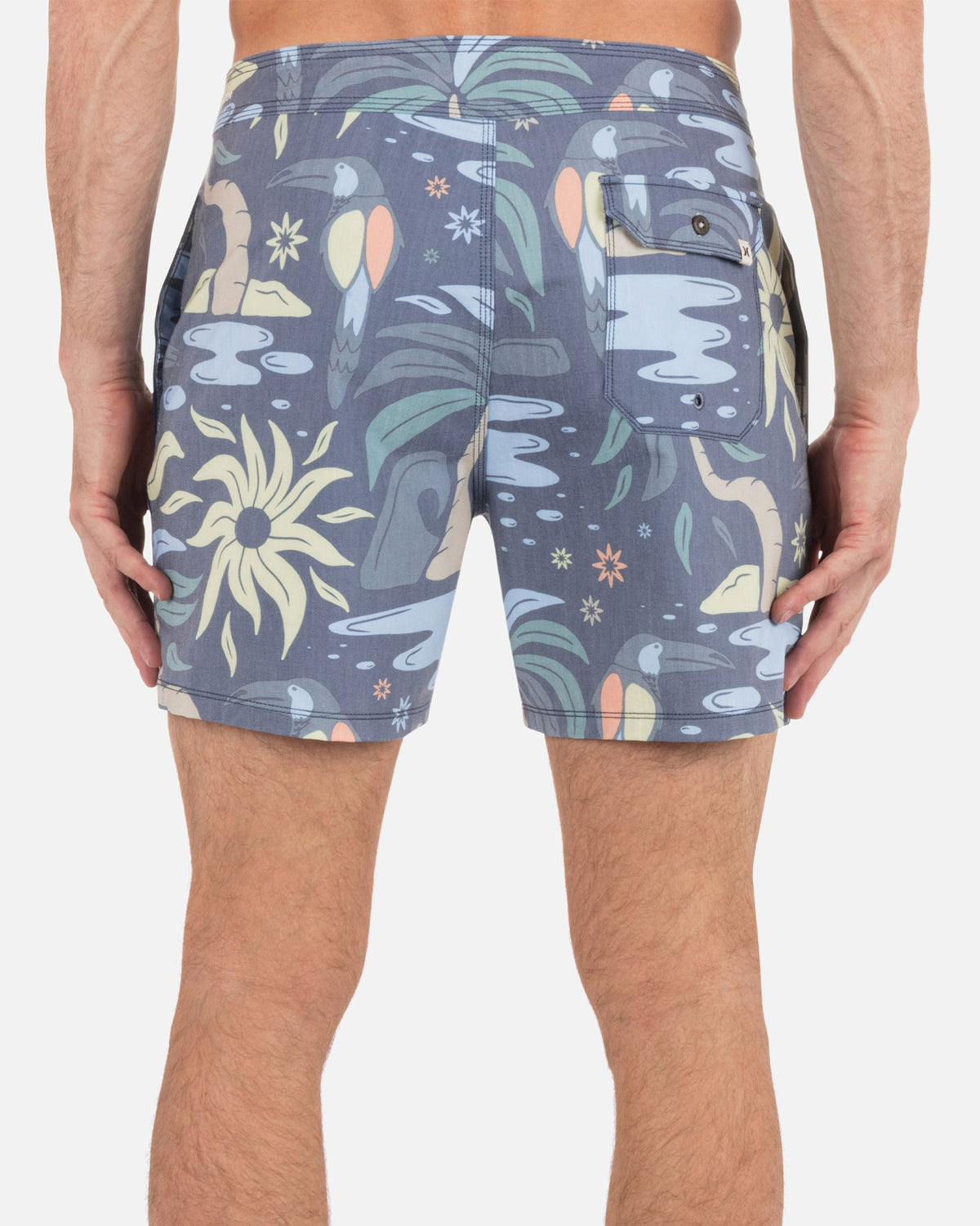 Phantom Naturals Sessions Boardshort 16" in Submarine