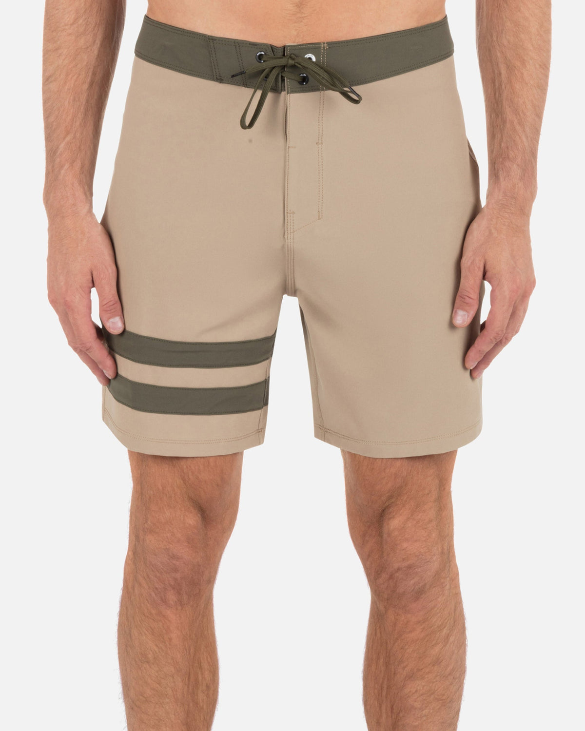 Block Party Boardshort 18" in Khaki