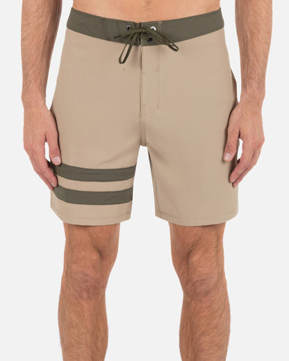 Block Party Boardshort 18" in Khaki