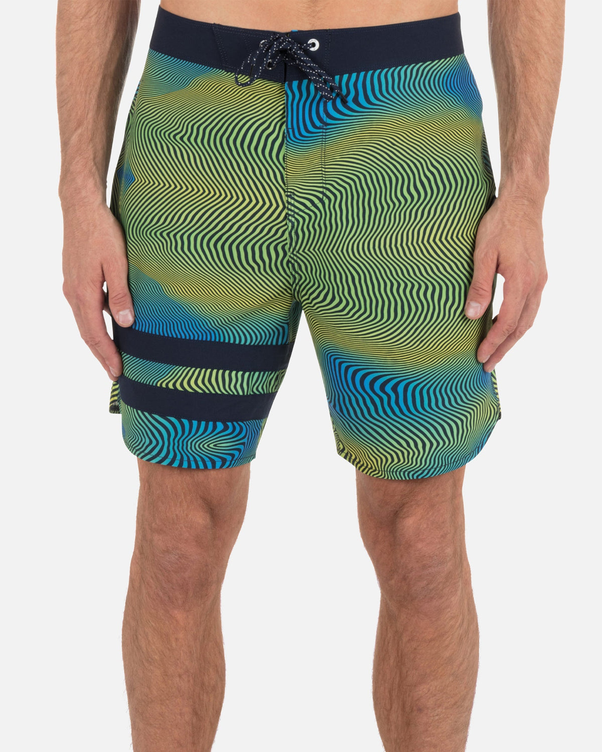 Phantom Eco Block Party Boardshort 18" in Armored Navy