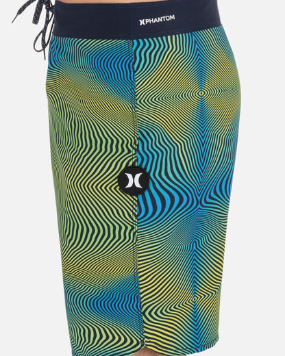 Phantom Eco Block Party Boardshort 18" in Armored Navy